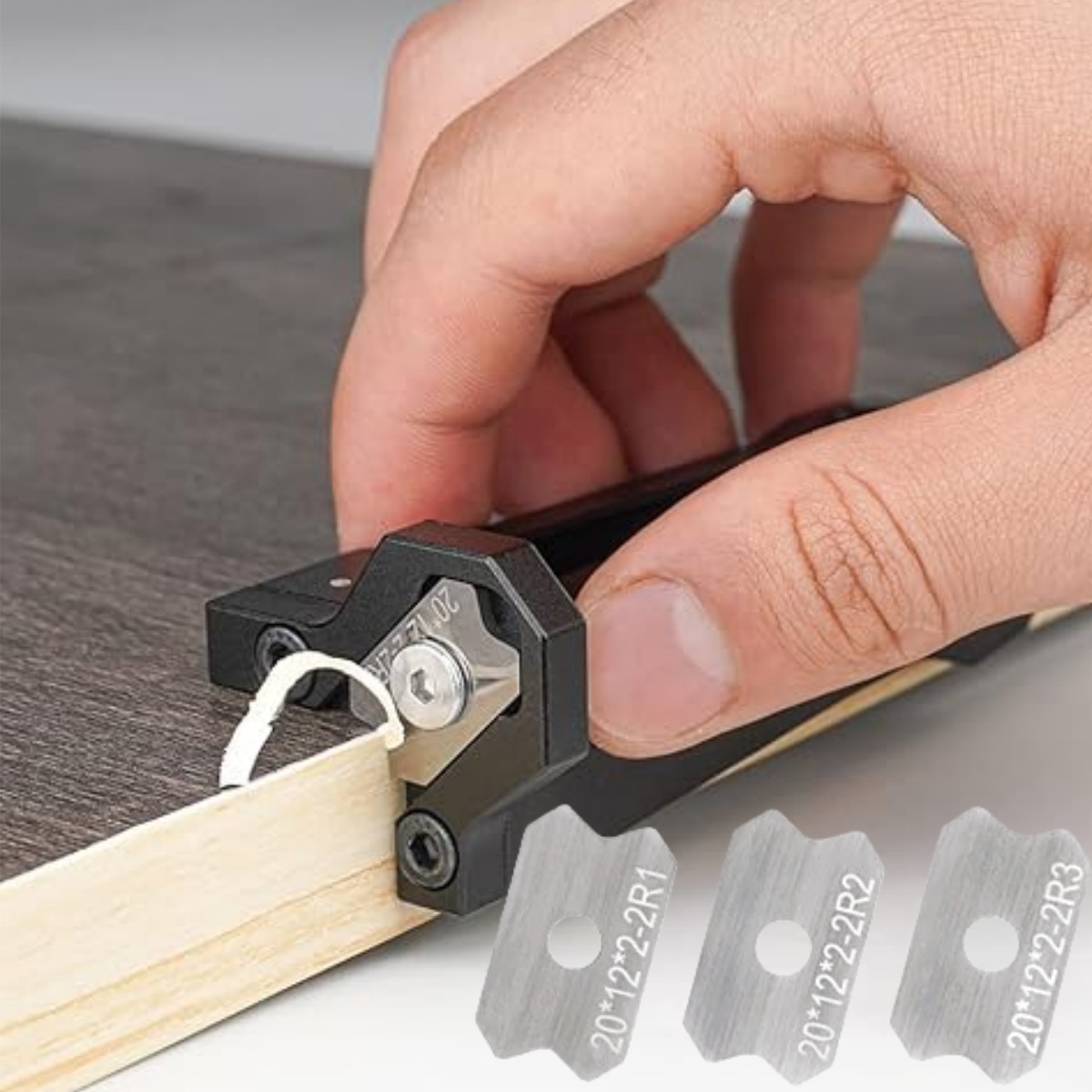 Woodworking Man - Houtbewerking Fineerrandtrimmer, Kantenaanbrenggereedschap Houtbewerking Afkantgereedschap Handmatige