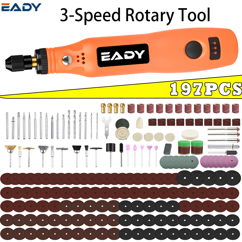 Woodworking Man - USB draadloze roterende gereedschapsset – mini-elektrische