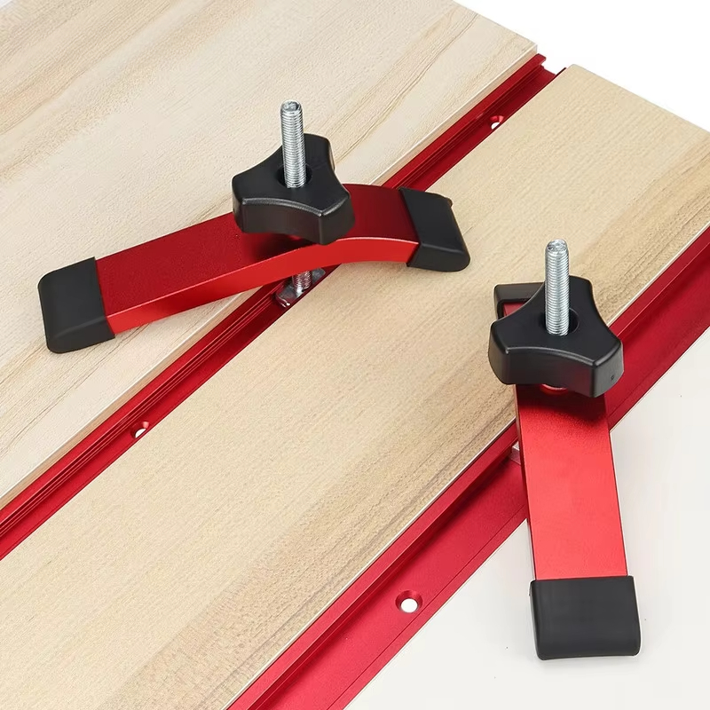 Woodworking Man - 1/2 Stuks Snelwerkende Klem Aluminium Drukplaat