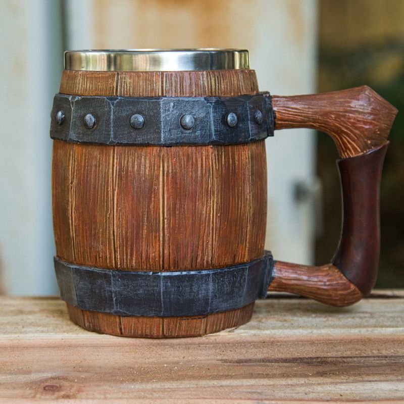 Woodworking Ideas - Een stuk cartoon houten vat waterbeker