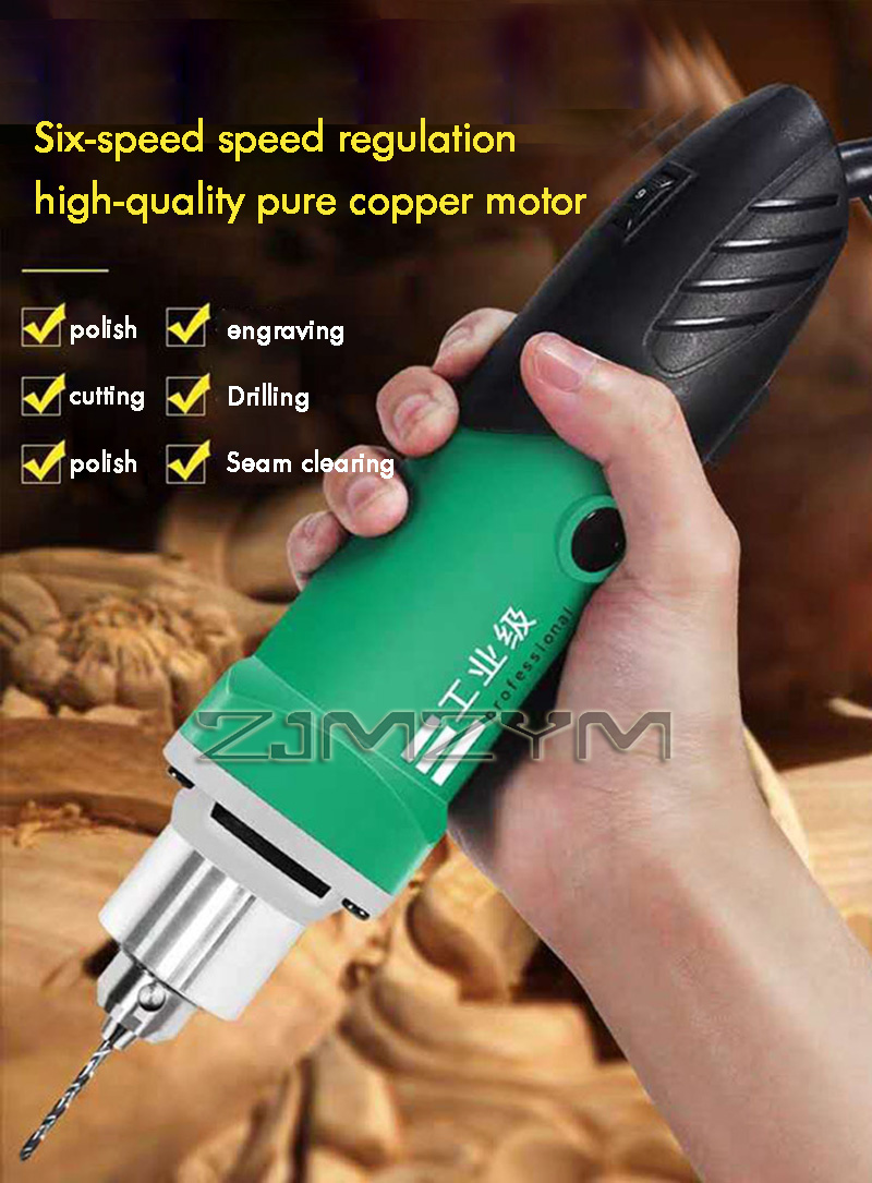Woodworking Power Tools - 6-positie variabele snelheid krachtige graveur elektrische