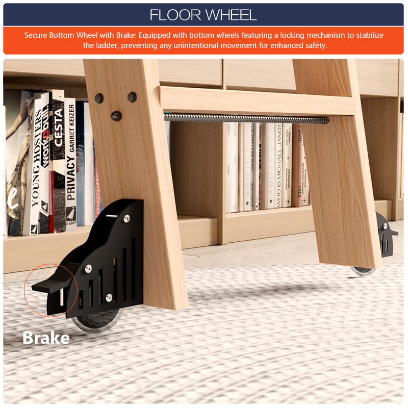 Rolling Bibliotheek Ladder Har - Woodworking Lofts recensie en prijs