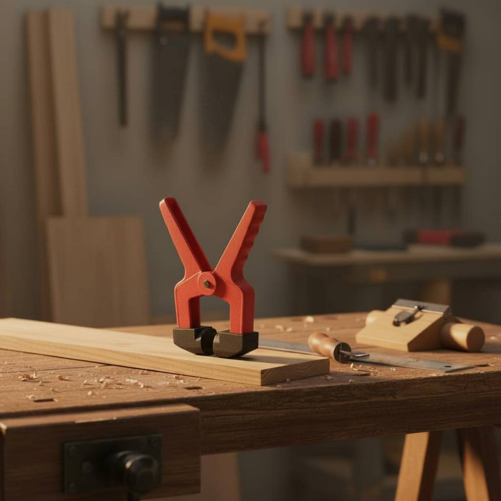 Driehoekige klem Klem Rode kle - Woodworking Workshop recensie en prijs