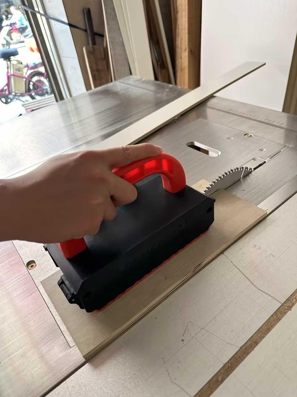Tafelzaag Duwblok Duwer Verste - Woodworking Bandsaw recensie en prijs