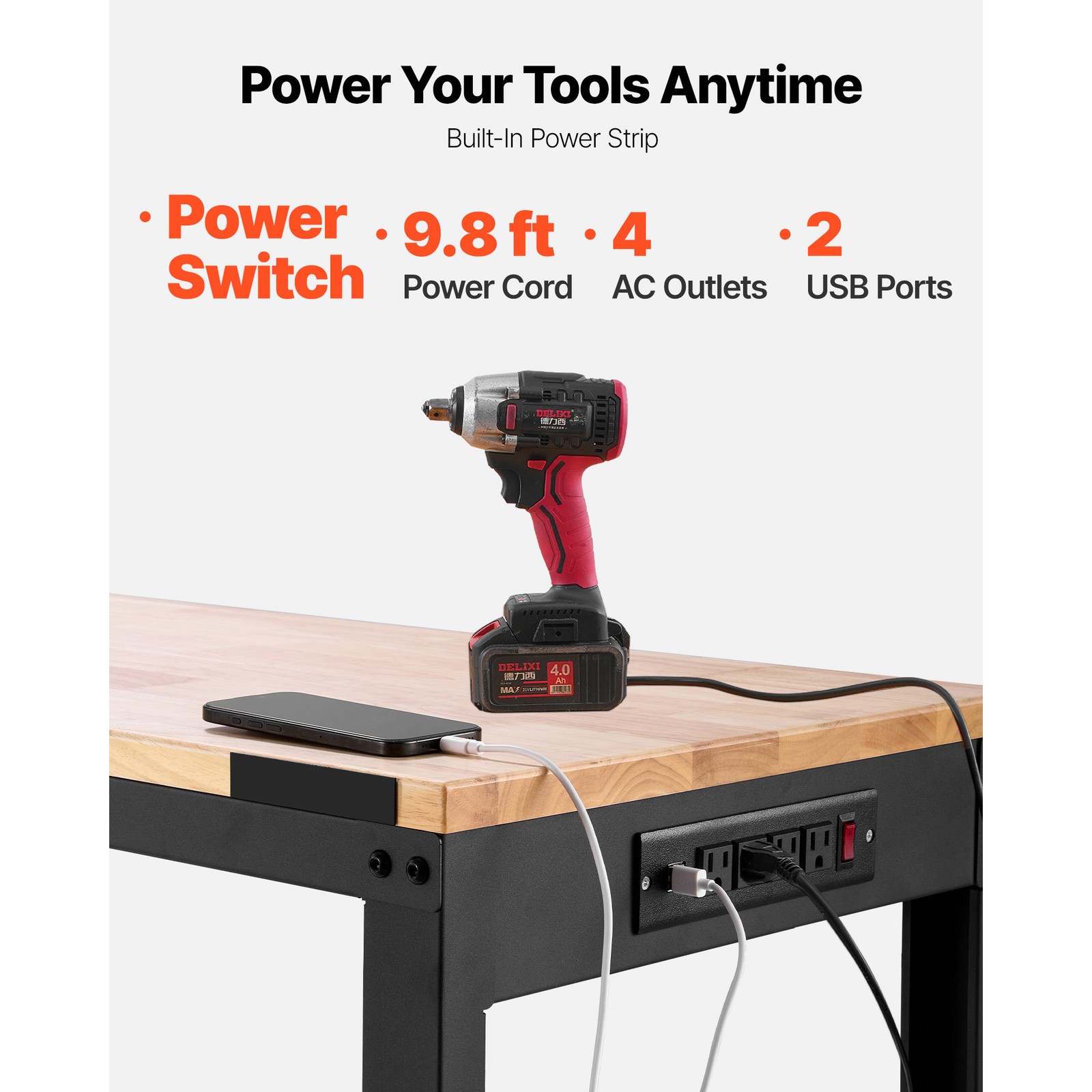 In hoogte verstelbare werkbank - Woodworking Table recensie en prijs