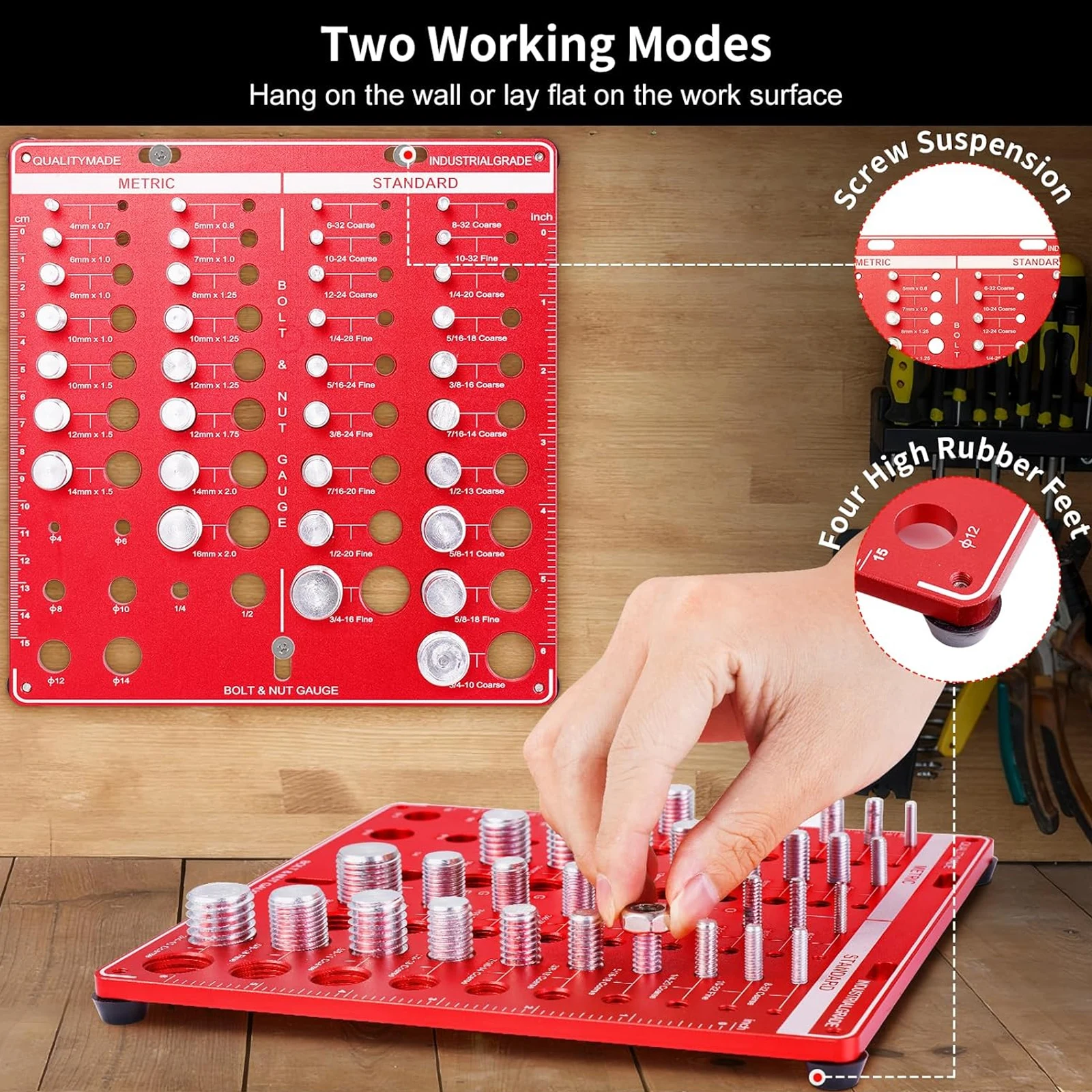 Moer- en boutdraadmeterset voo - Woodworking Essential Tools recensie en prijs