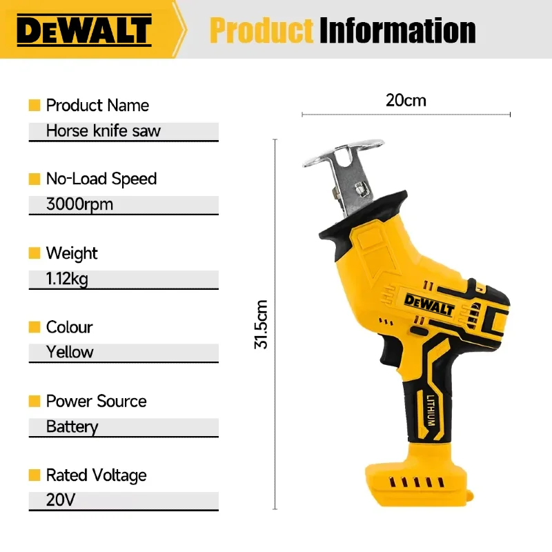 Dewalt Borstelloze reciprozaag - Woodworking Essential Tools recensie en prijs