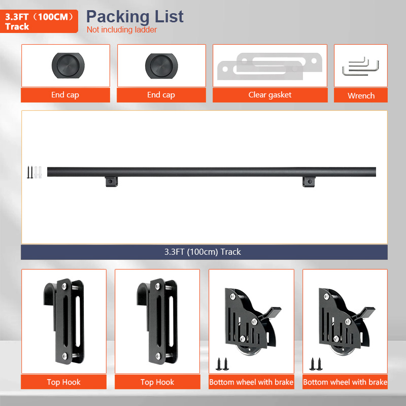 Rolling Bibliotheek Ladder Har - Woodworking Lofts recensie en prijs