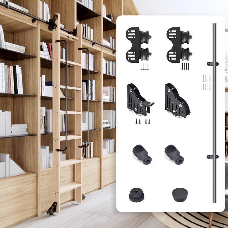 Rolling Bibliotheek Ladder Har - Woodworking Lofts recensie en prijs
